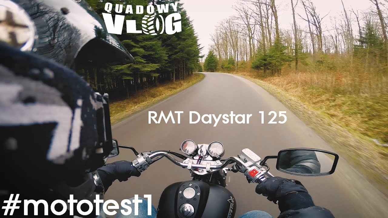 Quadowy Vlog #mototest1 - Motocykl RMT Daystar 125 ( Romet motovlog prezentacja )