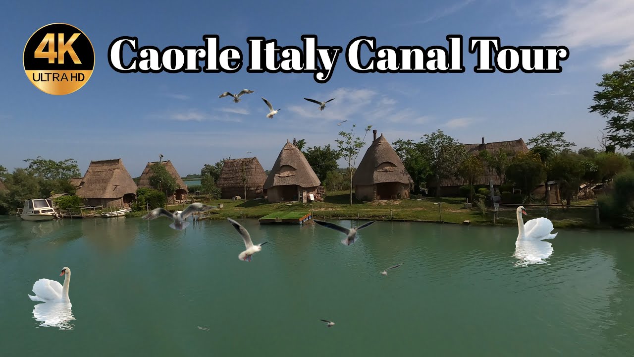 Caorle Italy Canal Tour   Beautiful Scener