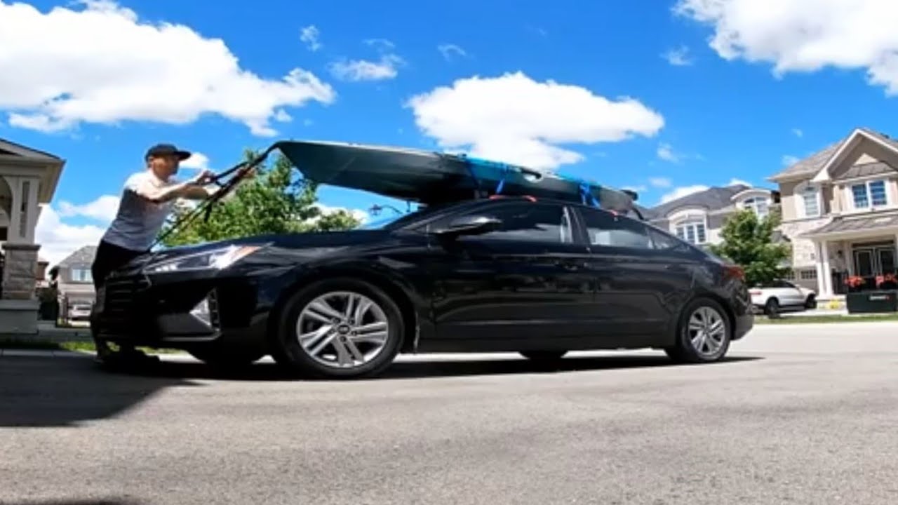 How To Put Your Fishing Kayak On Your Car (Sedan) and How to Take it Off in Minutes.  SportRack