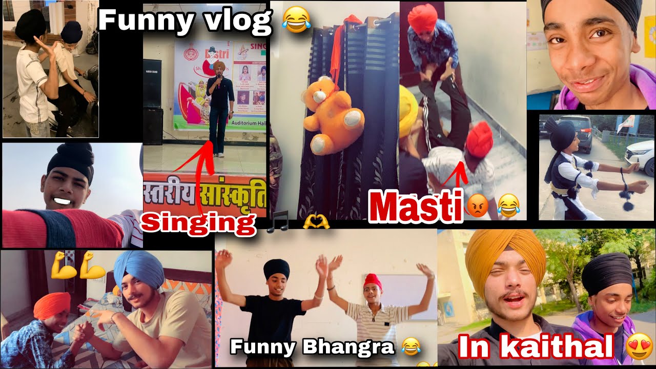 FULL MASTI 😂 | SINGING 🎵 AND BHANGRA ❤️ IN KAITHAL | FUNNY 😂 #punjabivlog 