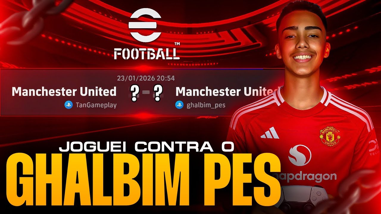 😱🔥JOGUEI CONTRA O GHALBIM PES NO EFOOTBALL 2026!!