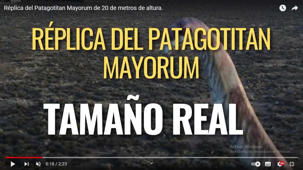 R&eacute;plica del Patagotitan Mayorum de 20 de metros de altura.