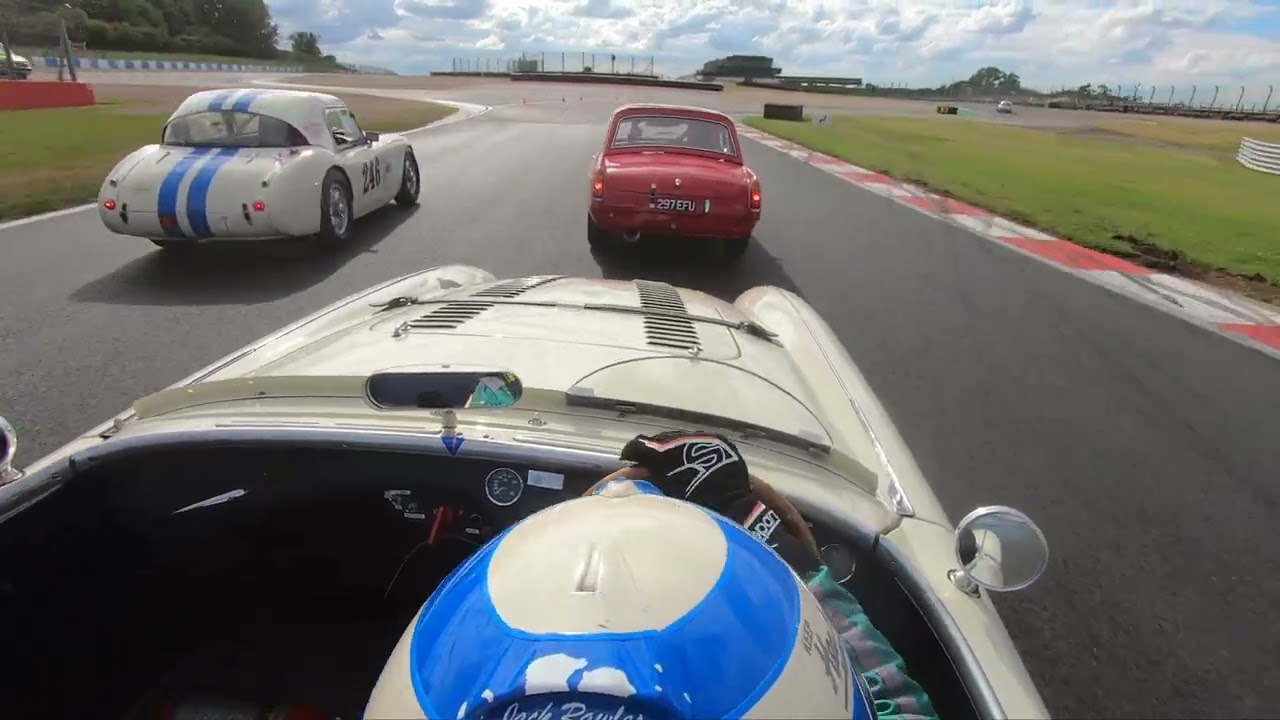 Racing an Original Austin Healey 100S - Donington Park - Jack Rawles