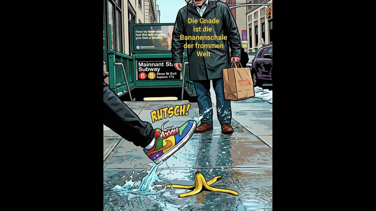 Die Gnade ist die Bananenschale der frommen Welt