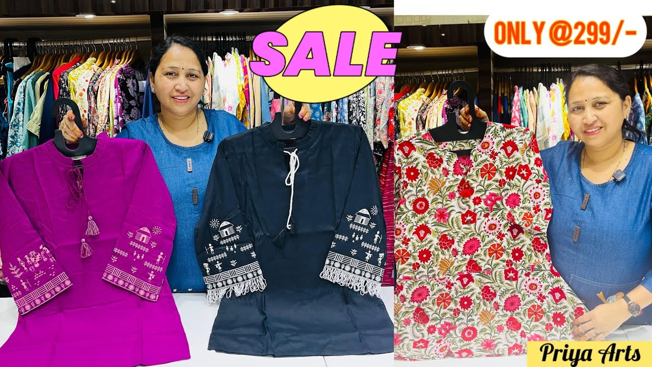 💕Beautiful Tops and Tunics only @299/- 💕|| Buy 2 get Free Shipping 💥💥||Embroidery, Jaipuri prints 🥀