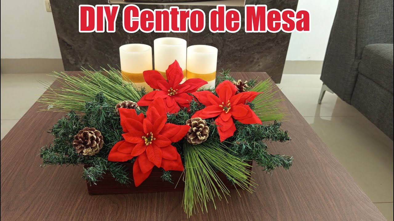 Centralna ozdoba z poinsecji w kilka minut!! ⏱️ Łatwy i szybki DIY