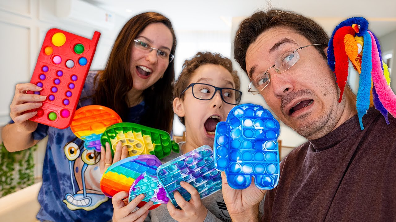 MINHA COLEÇÃO DE FIDGET TOYS (RAROS E LENDARIOS) - Paulinho e Toquinho Family