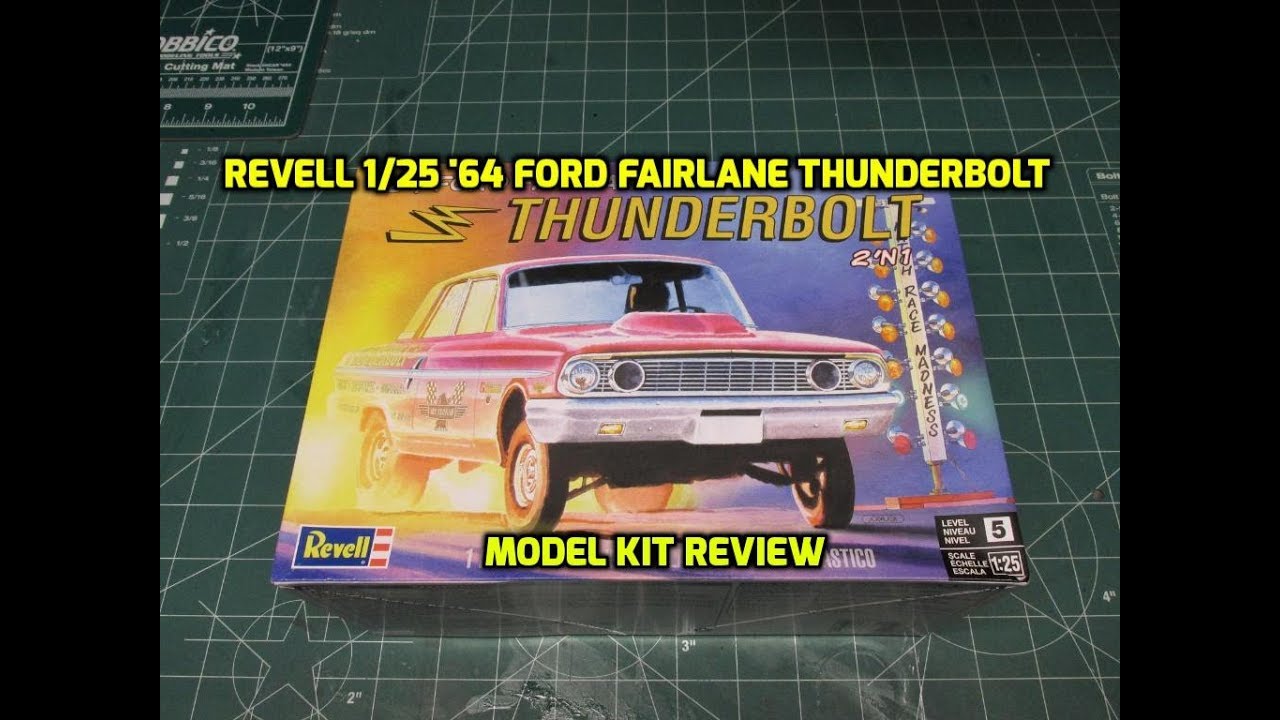 Revell 1/25 '64 Ford Fairlane Thunderbolt Model Kit Review 85-4408