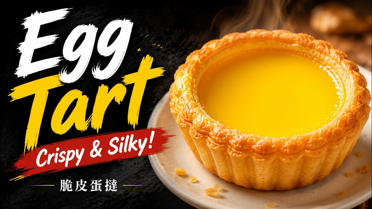 Hong Kong Egg Tarts | Crispy & Silky Homemade Pastry | Mini Spoon Asia | 港式蛋撻