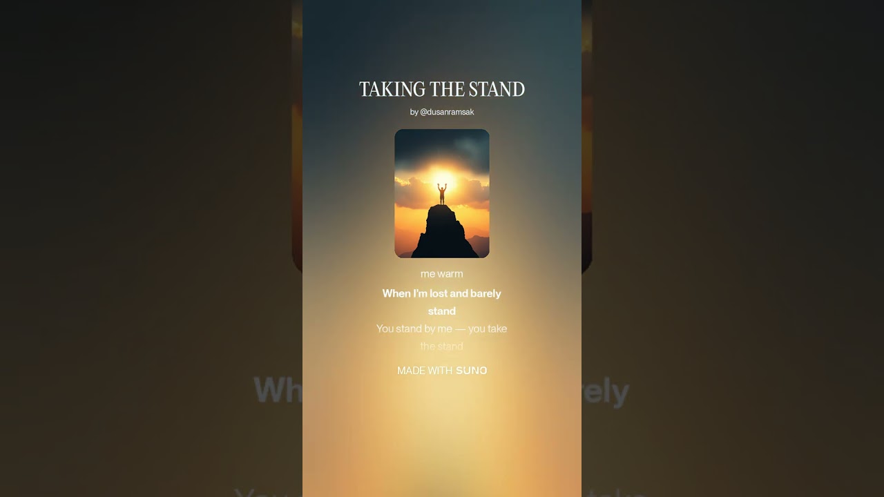 TAKING THE STAND