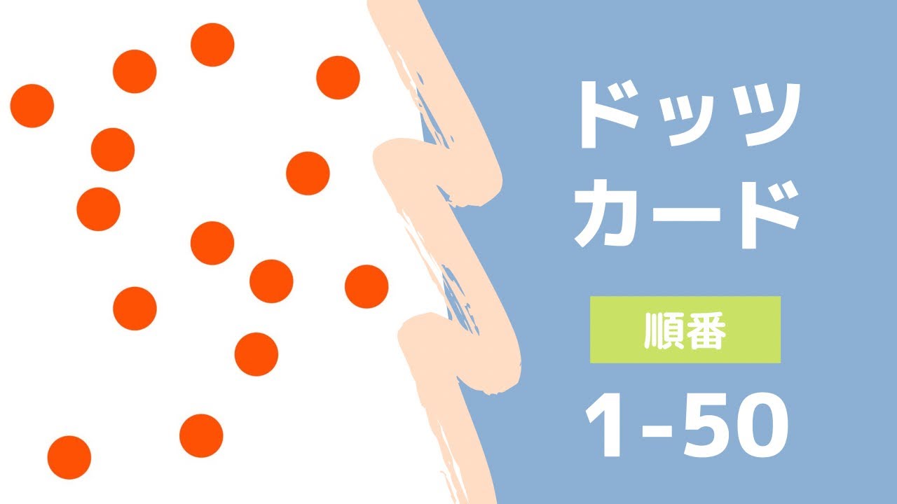 【やさしいドッツカード １−５０】どんどん吸収！０歳からのドッツカード・知育
