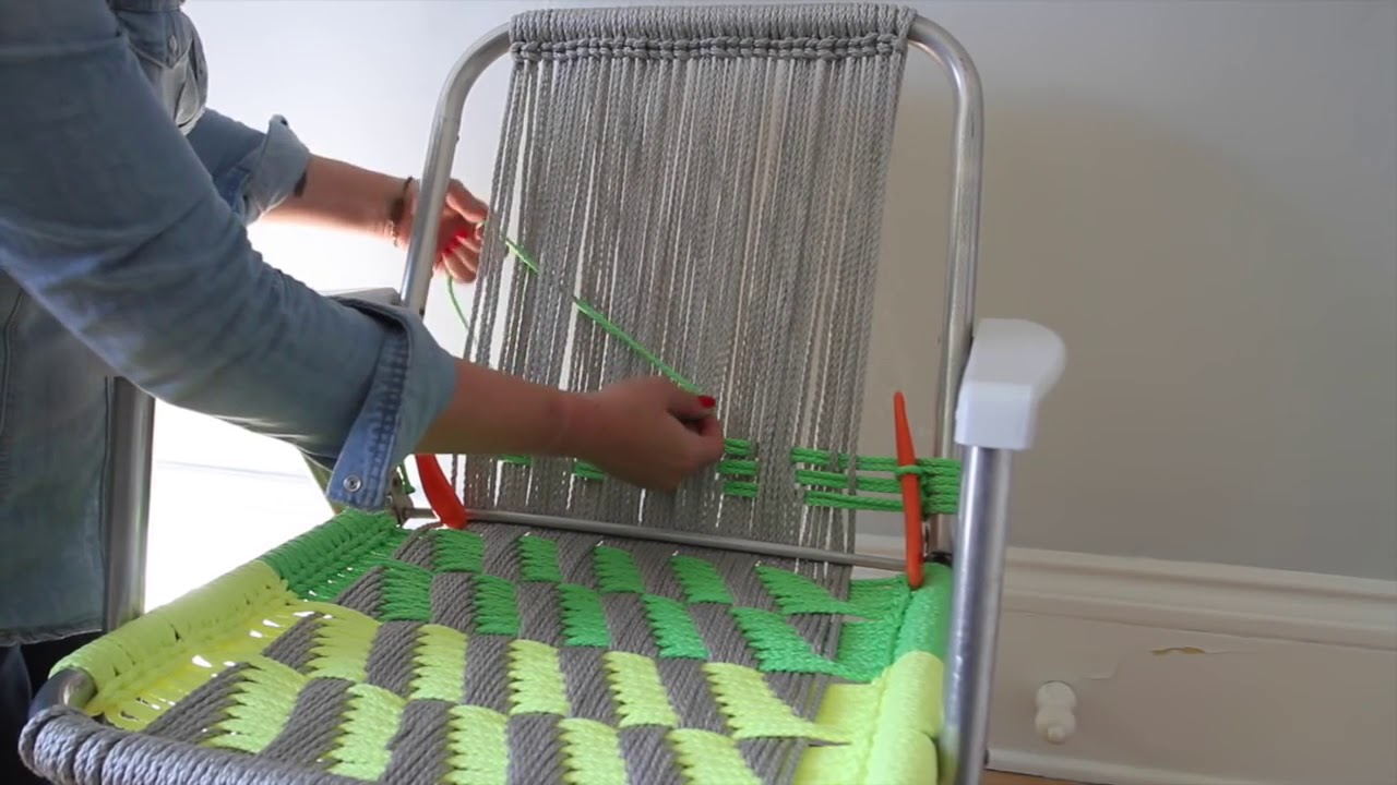 Woven Macrame Chair Tutorial - Part 2