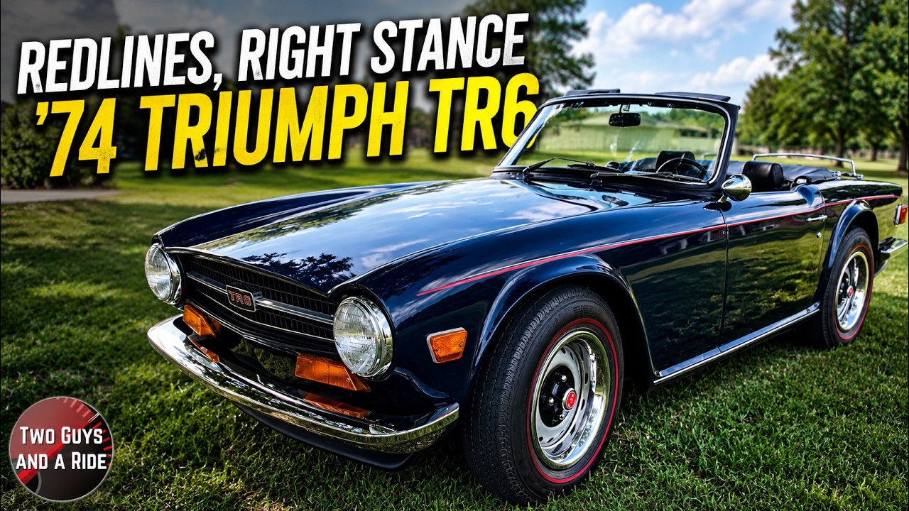 Triumph TR6 ранней сборки 1974 года | Овердрайв, красные полосы, элементы из нержавеющей стали