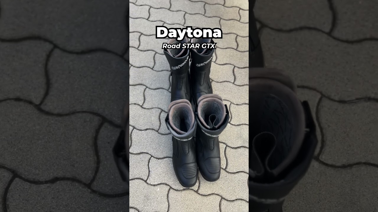 Motorcycle boots with different calf-sives?! #daytona #motorcycle #boots