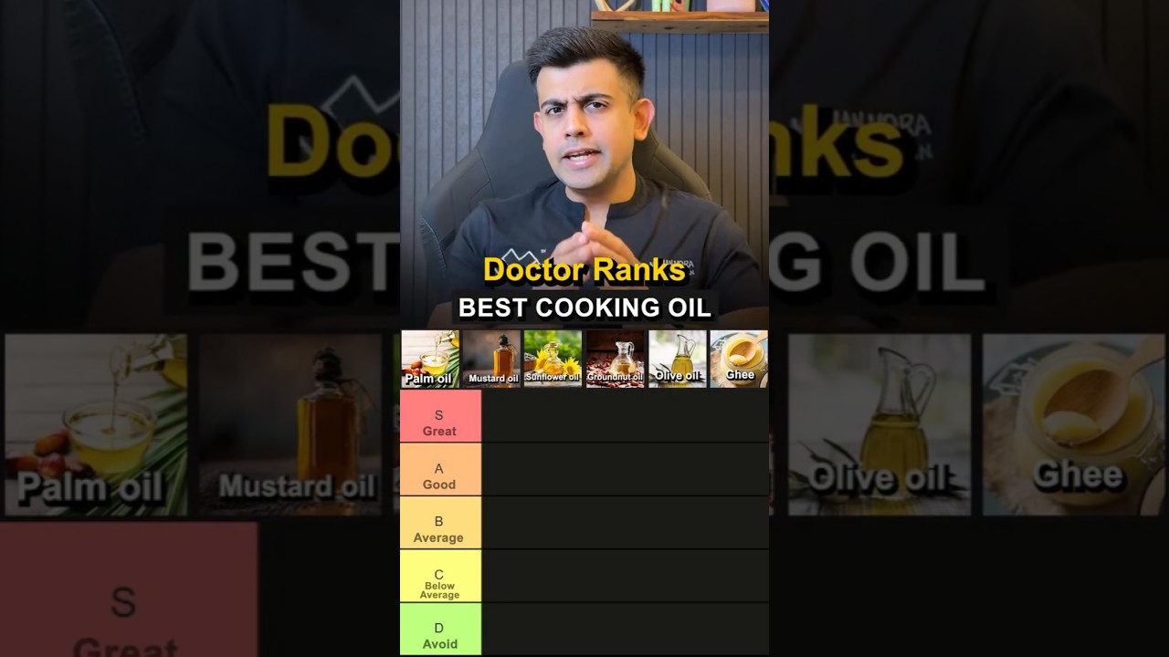 Best Cooking Oils Ranked | Which is the Healthiest Cooking Oil? | Doctor Ranks Best Cooking Oil