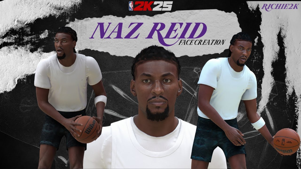 Naz Reid Face Creation NBA 2K25