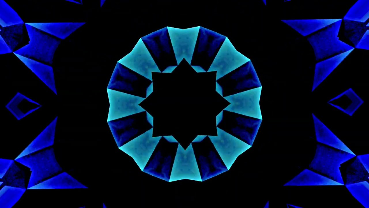 FREE 4K VJ LOOP |  half full KALEIDOSCOPE  Abstract Motion Background Screensaver