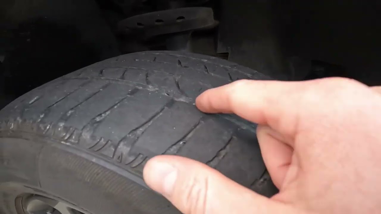 Ross Perry shares another warning sign to change tires: wear on tire edges and small groove cracks.