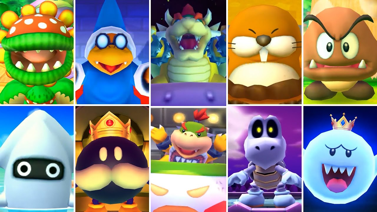 Mario Party Star Rush - All Bosses (Mario)