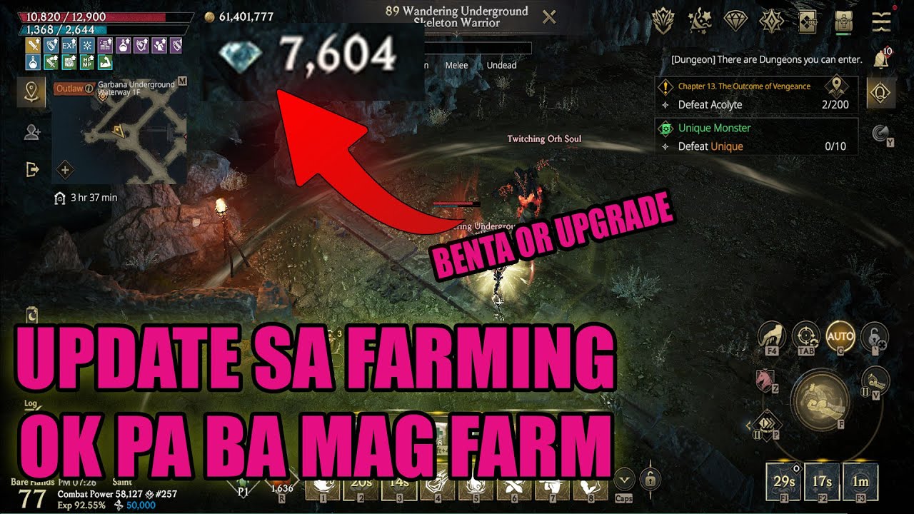 LORDNINE UPDATE SA DIAMOND FARMING | BENTA OR UPGRADE