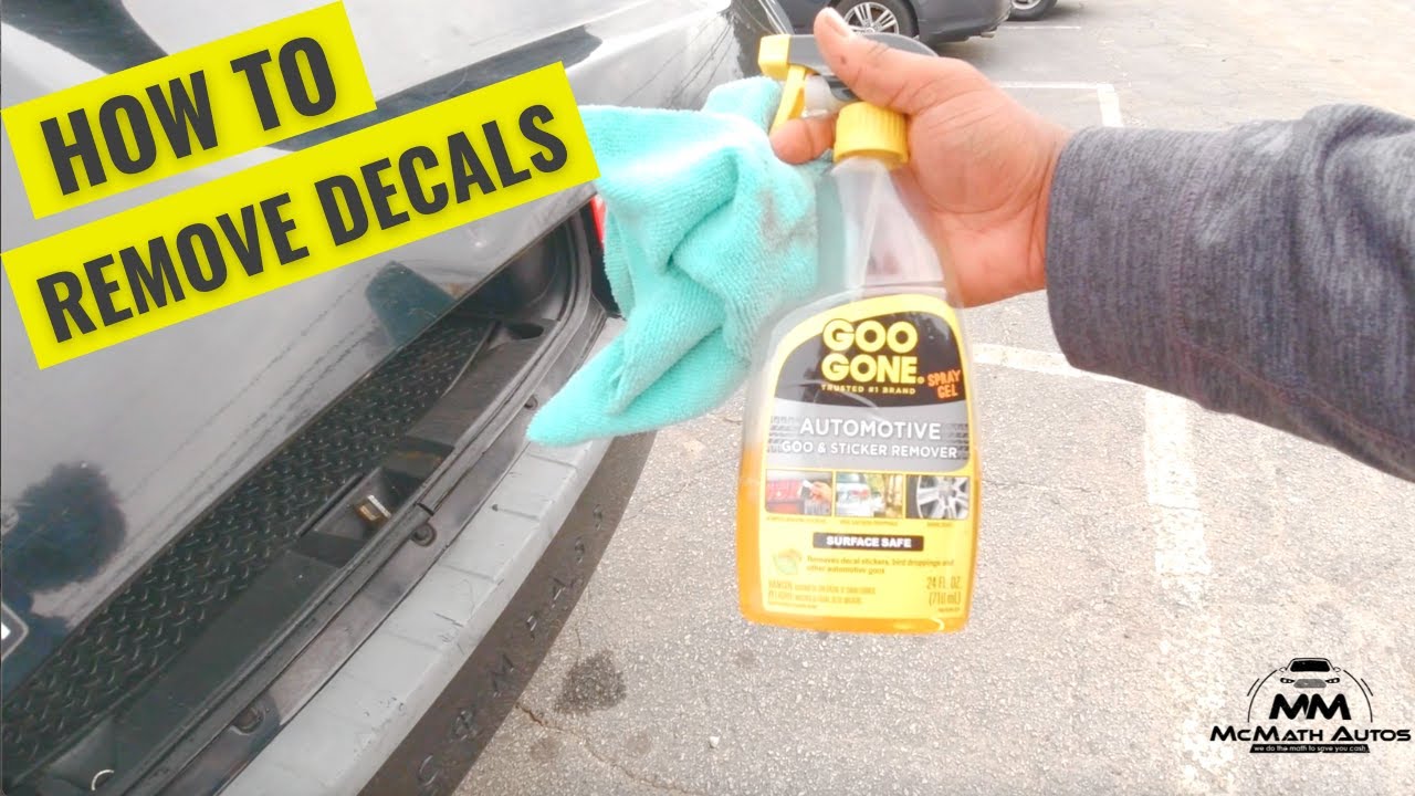 HOW TO REMOVE DECALS USING GOO GONE!!!