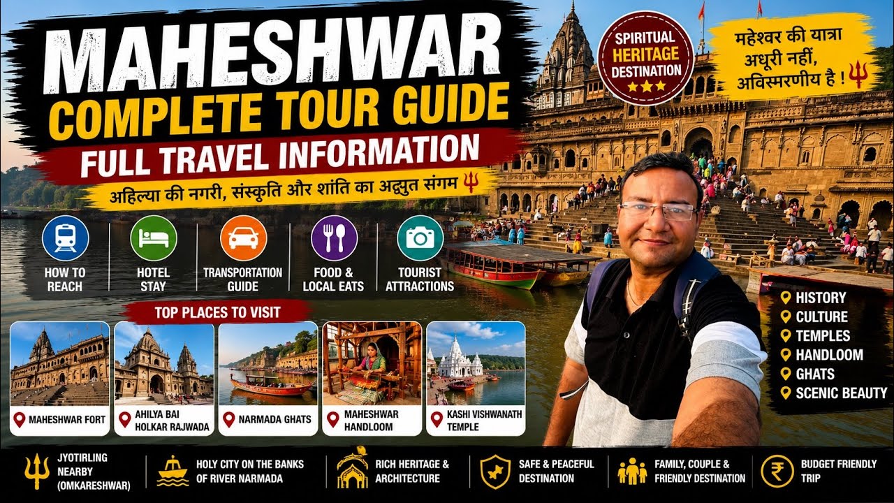 Maheshwar Tourist Places | Maheshwar Travel Guide | Omkareshwar Jyortiling to Maheshwar Tour
