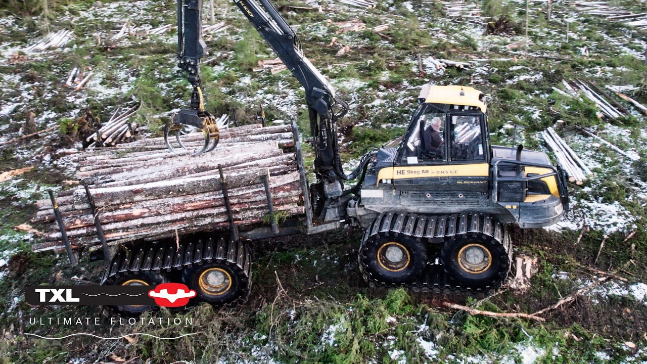 Clark Tracks TXL kokemuksia metsästä - Bengt Åsberg ja Ponsse Elephant, Jämtland