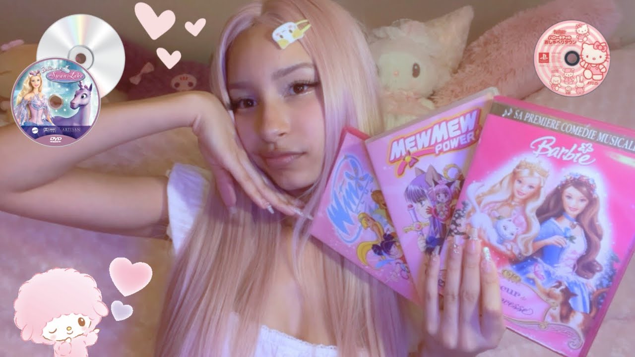 ASMR in French | Showing you some cute DVD🎀 ~Tapping, Tracing & Yapping~