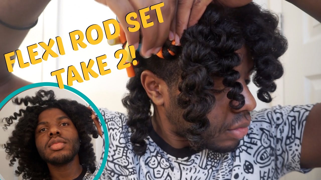 FLEX ROD SET - TAKE 2! 🎬 YAS OR NAHH | Men's Natural Hair Care