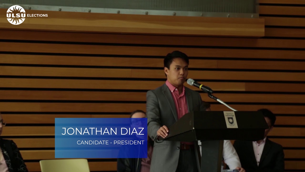 ULSU Elections 2020 - Presidential Candidate, Jonathan Diaz - Opening Statement