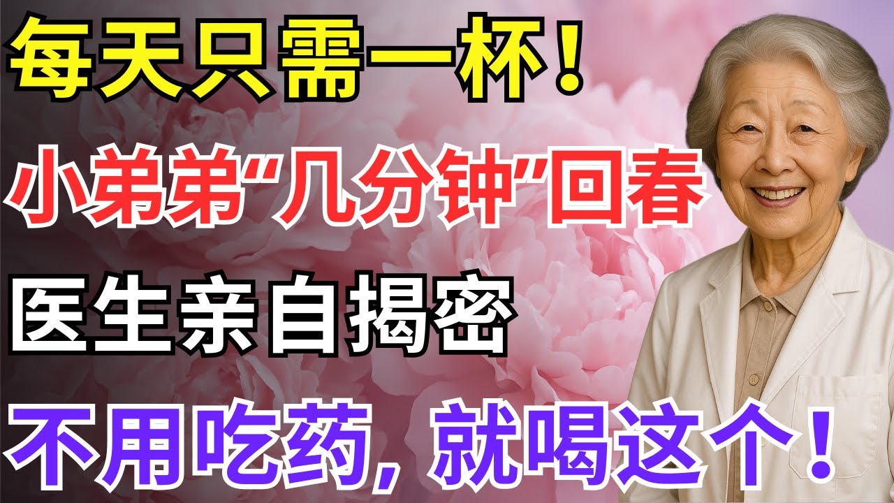 60岁以上男性必喝：1分钟勃起变硬！医生也推荐！
