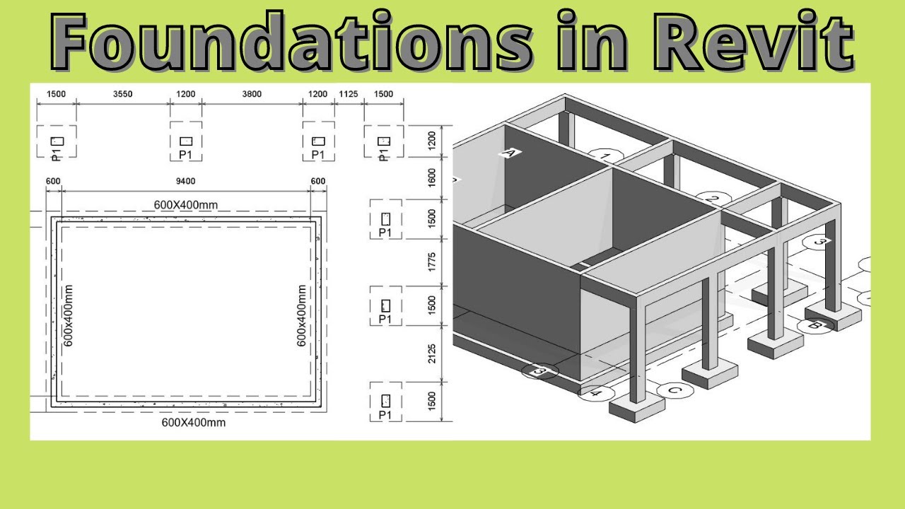Revit foundation tutorial | How to create Revit foundation plan