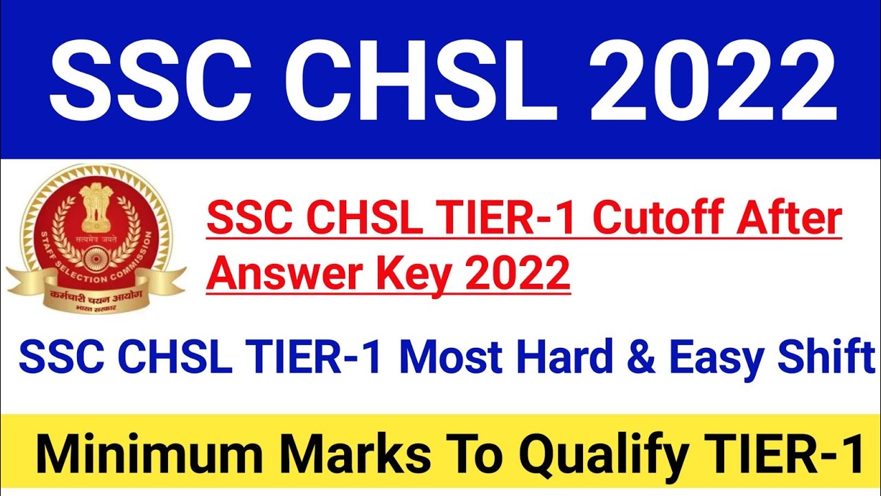 SSC CHSL TIER-1 Cutoff After Answer Key 2022|SSC CHSL TIER-1 Normalisation Cutoff 2022|#ssc #chsl
