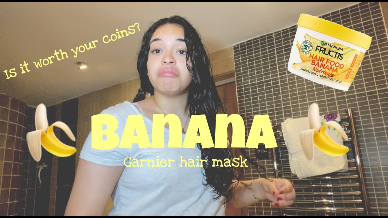 GANIER HAIR FOOD REVIEW || BANANA FOR DRY HAIR