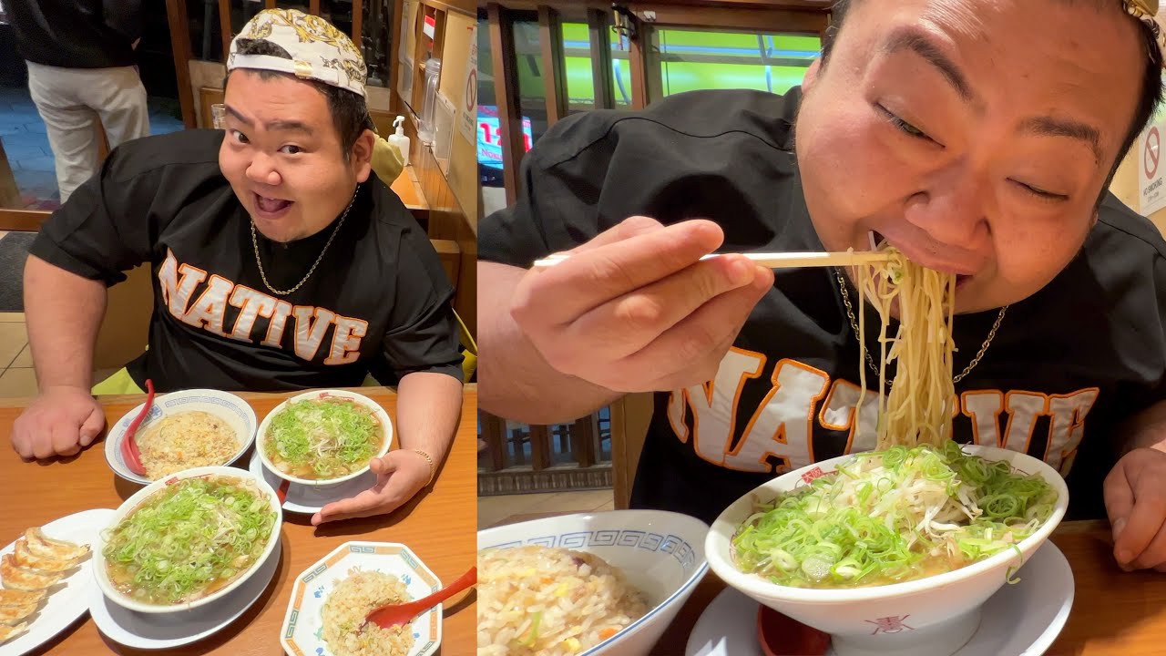 【飯テロ】デブが10年以上愛したラーメン屋で爆食!!【二両半】