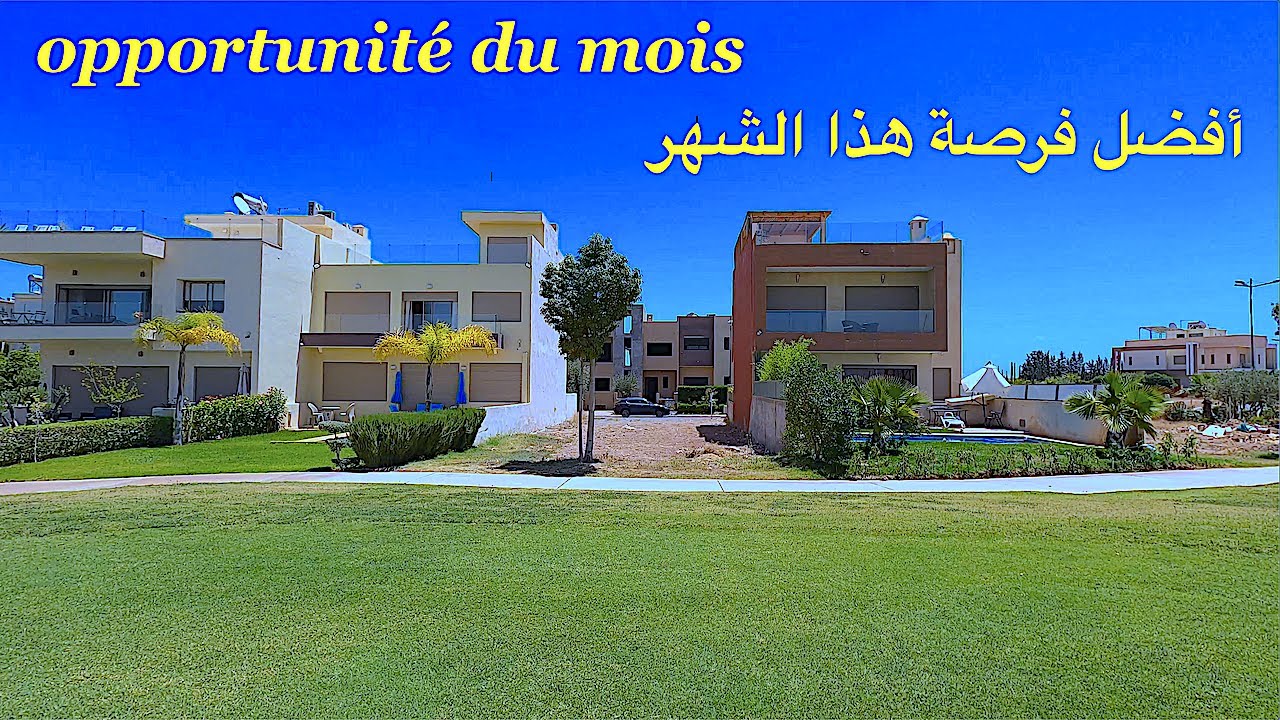 très belle villa à vendre  semi fini dans un golf À Marrakech