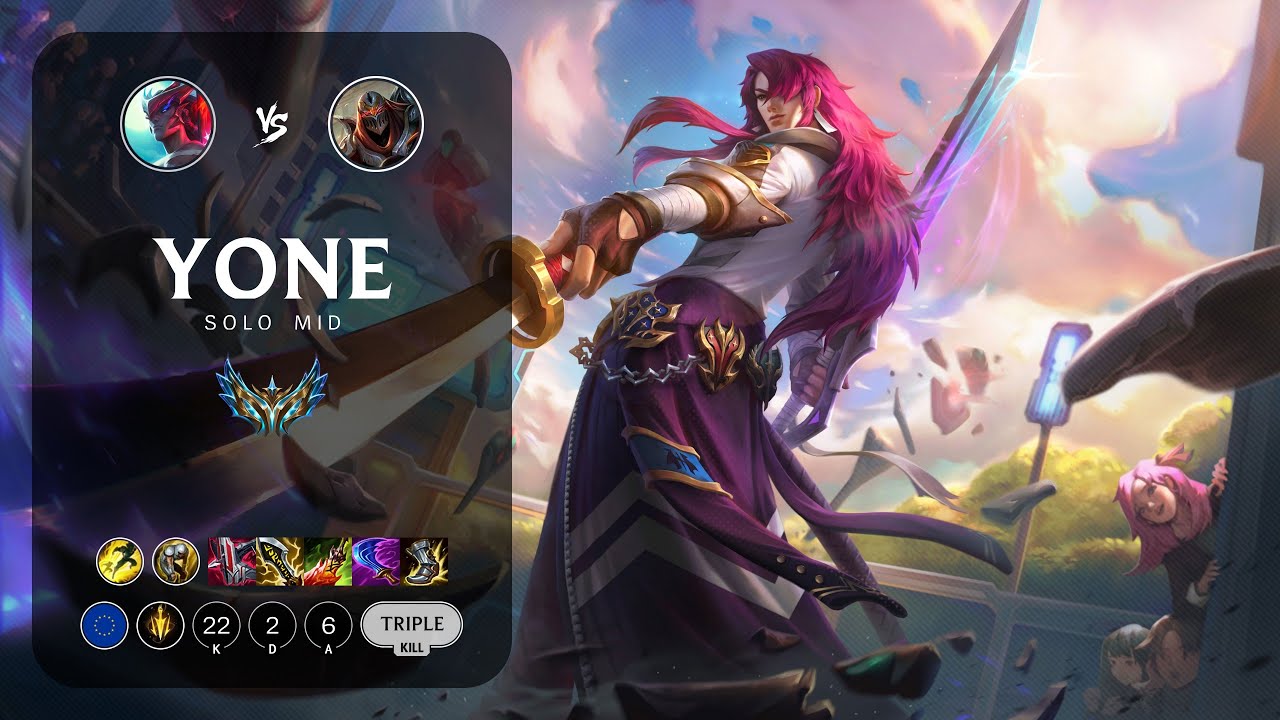 Yone Mid vs Zed - EUW Challenger Patch 13.3