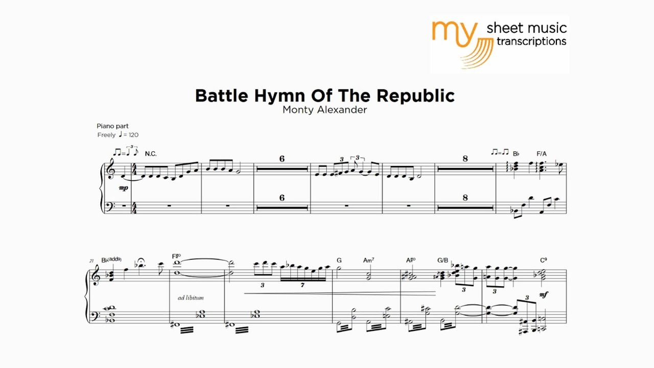 Monty Alexander - Battle Hymn Of The Republic (Jazz Transcription)