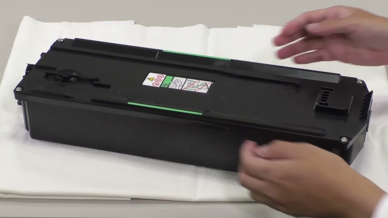 Replacing the Waste Toner Bottle | Ricoh Video Manual
