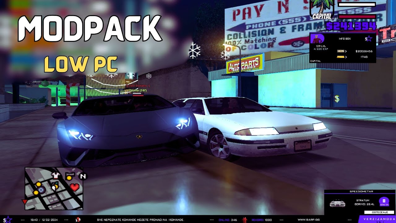 GTA SAMP MODPACK FOR LOW END PC [GTA IN DESC] - Kako skinuti GTA San Andreas i SAMP?