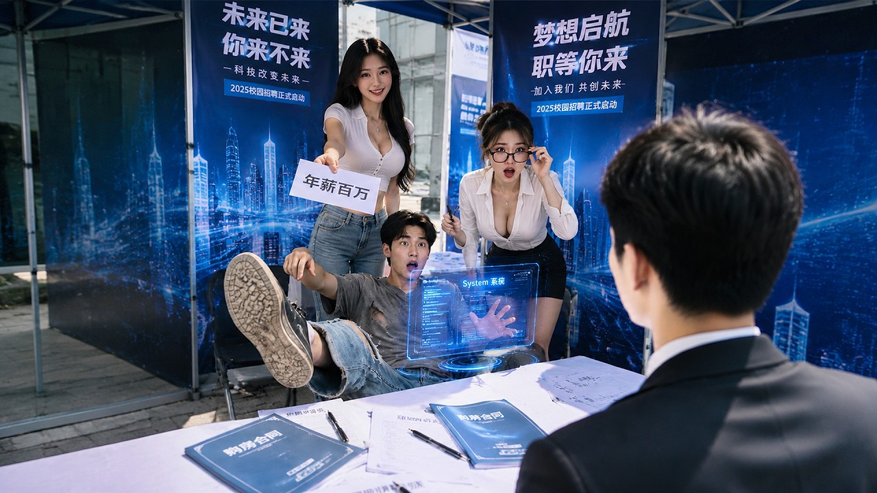 Poor man unlock boss system,recruit oddly genius,high salay annex all companys!sexy CEO marry him!