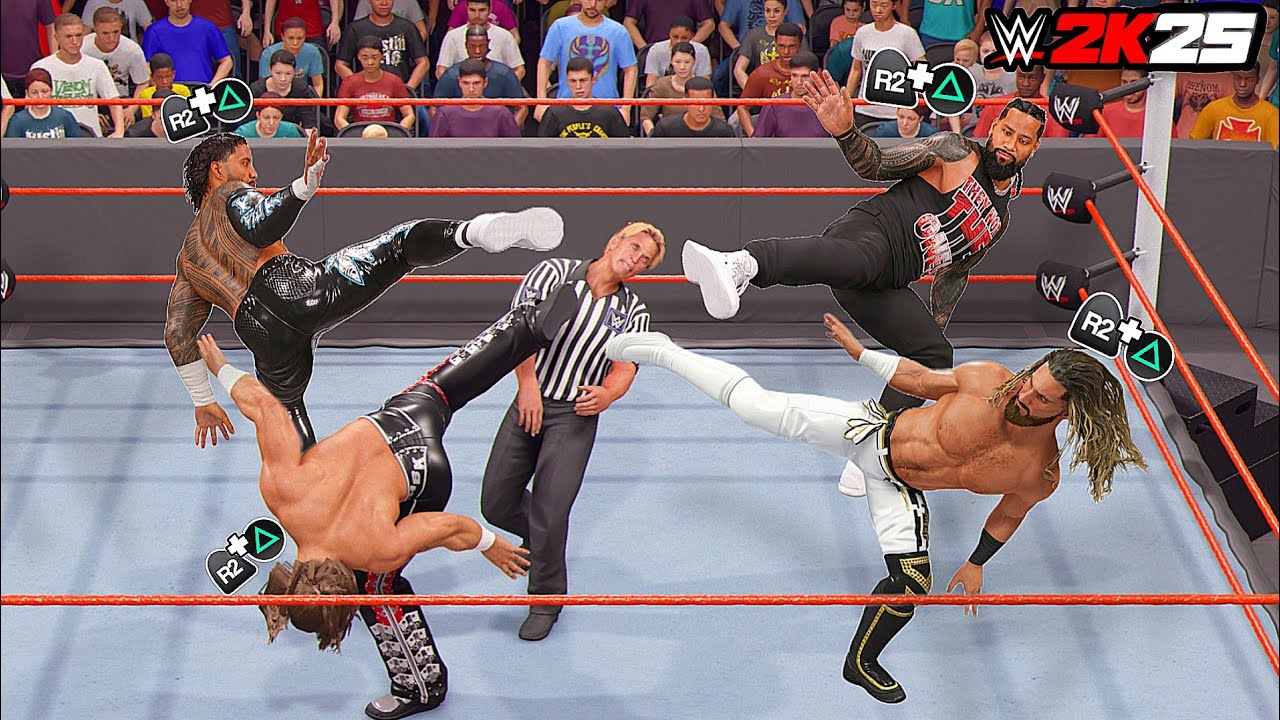 100 финишеров для судейства в WWE 2K25 (безумие!)