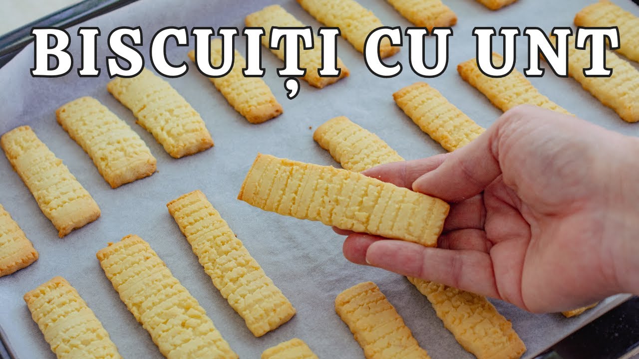 Fără mașină de tocat! 2 TĂVI gata într-o oră! Rețeta de biscuiți FRAGEZI cu unt sau untură.