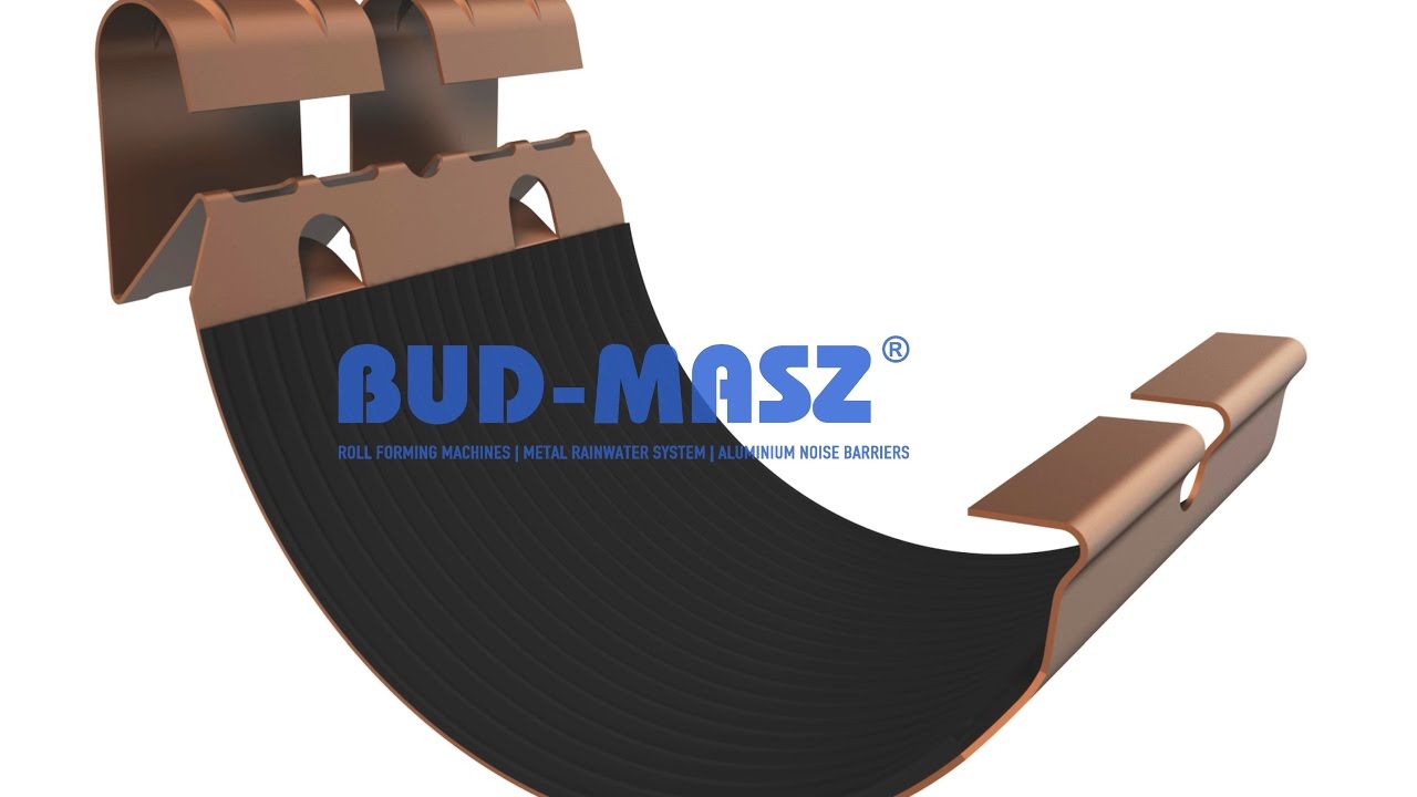 BUD-MASZ maszyna do produkcji łącznika rynny / press line for producing gutter joint