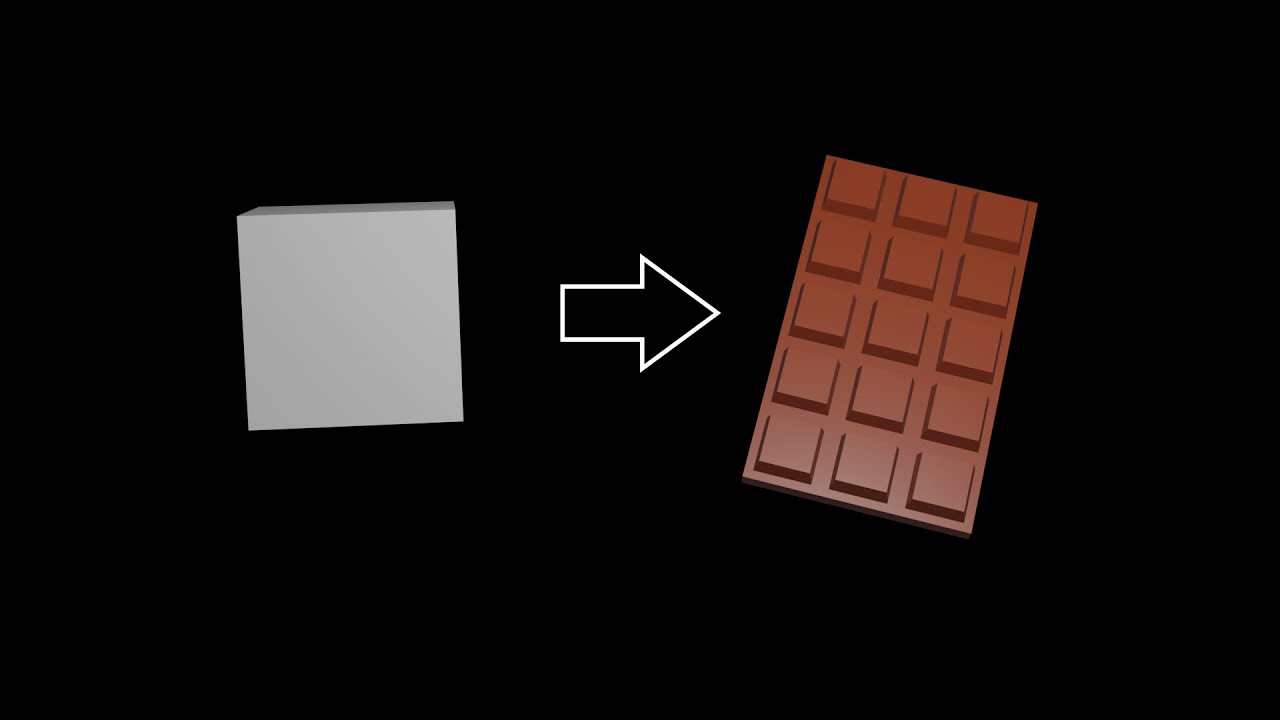 Chocolate Bar 3D Modeling | Blender Tutorial | PrantonMarak