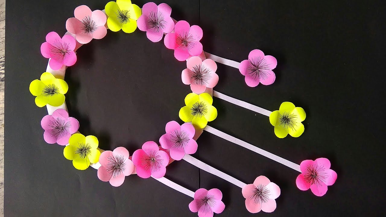 3 quick easy paper wall hanging ideas | cardboard reuse idea |paper craft for home decoration