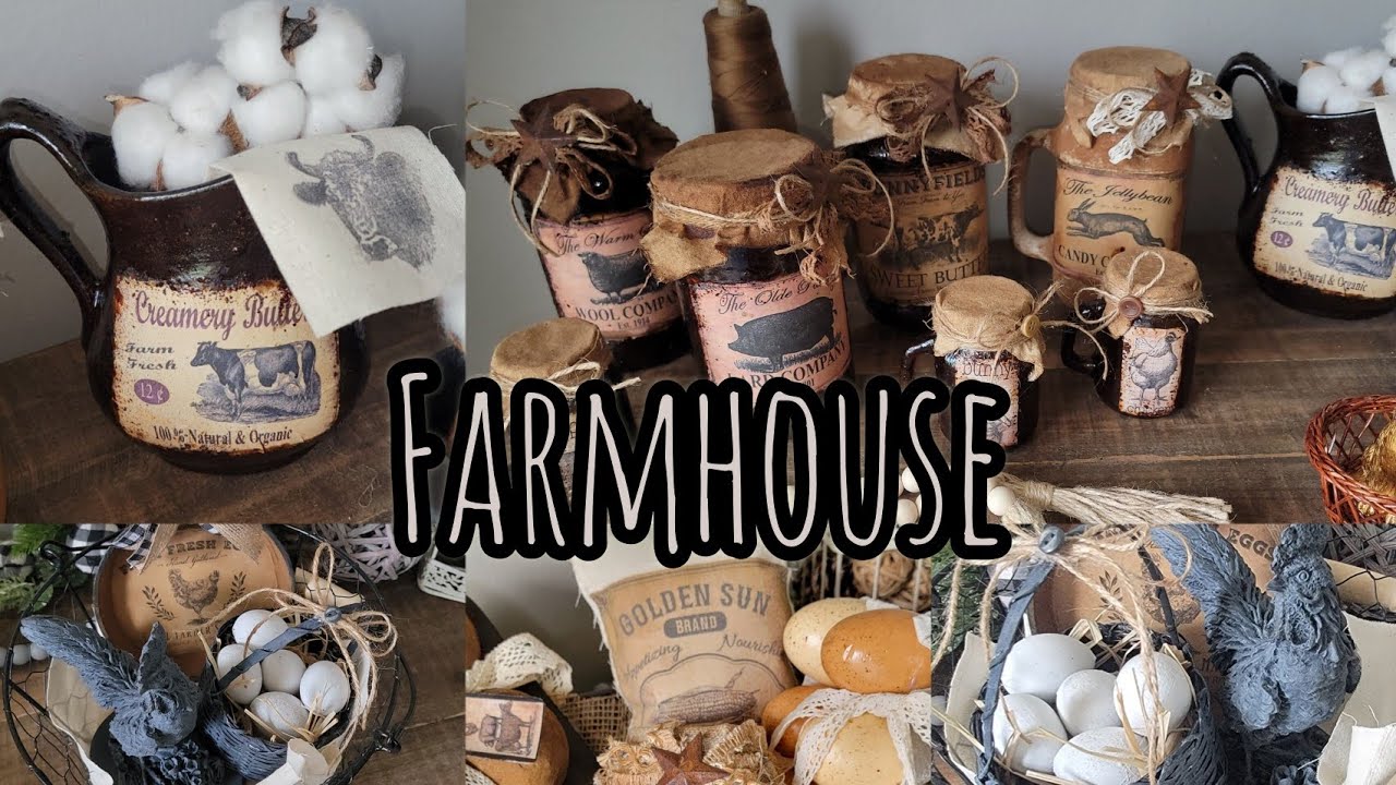 Farmhouse DIYS. Trash to Treasure. Primitive Style.