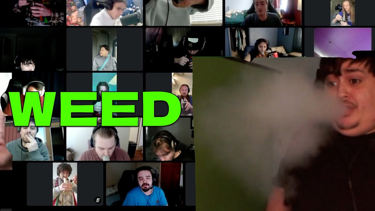 Weed Streamer Smokes With His Discord On Weed Day (420)