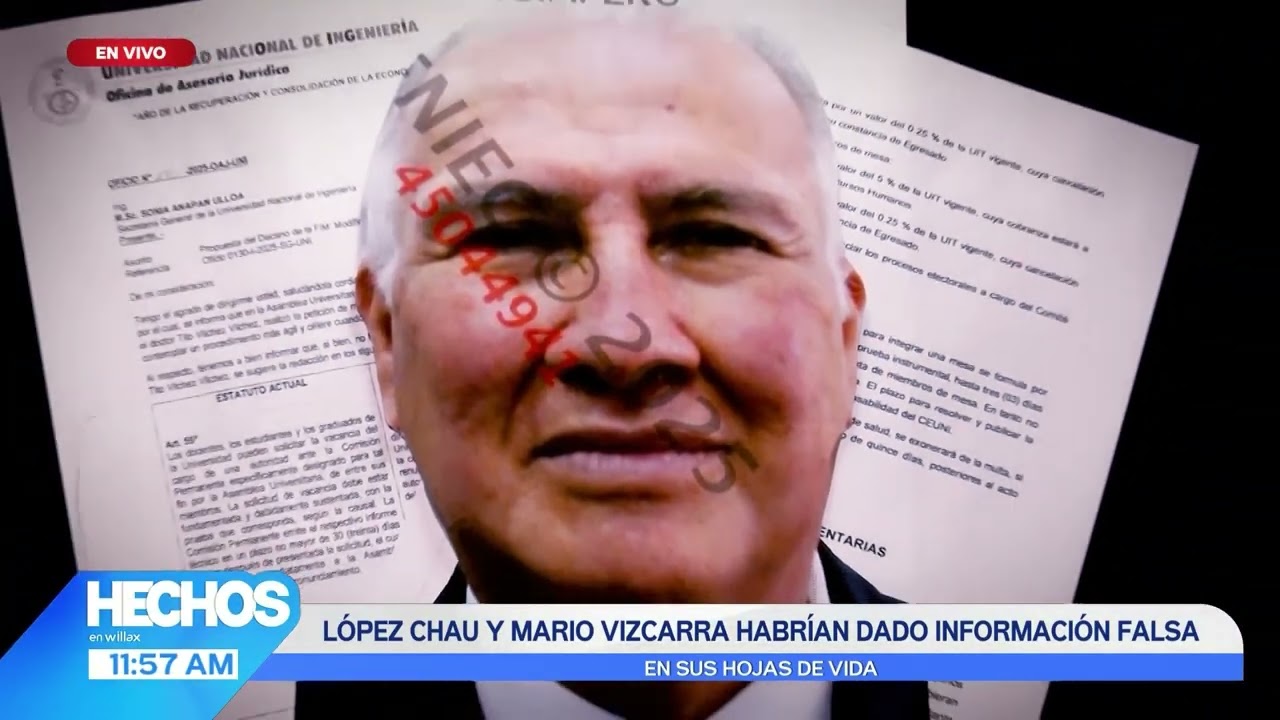 Hechos en Willax - MAR 02 - 3/3 -LÓPEZ CHAU Y MARIO VIZCARRA HABRÍAN DADO INFORMACIÓN FALSA | Willax