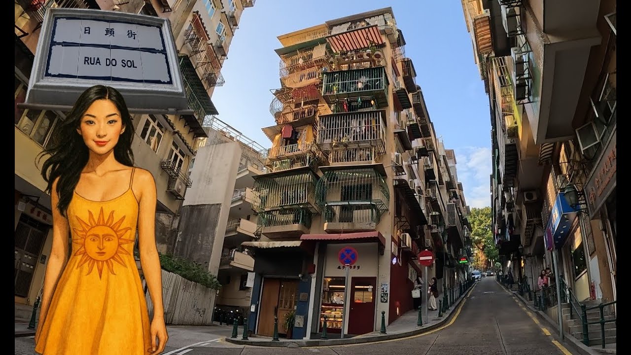 🇲🇴 Walking MACAU: The Sun Street 日頭街 Rua do Sol
